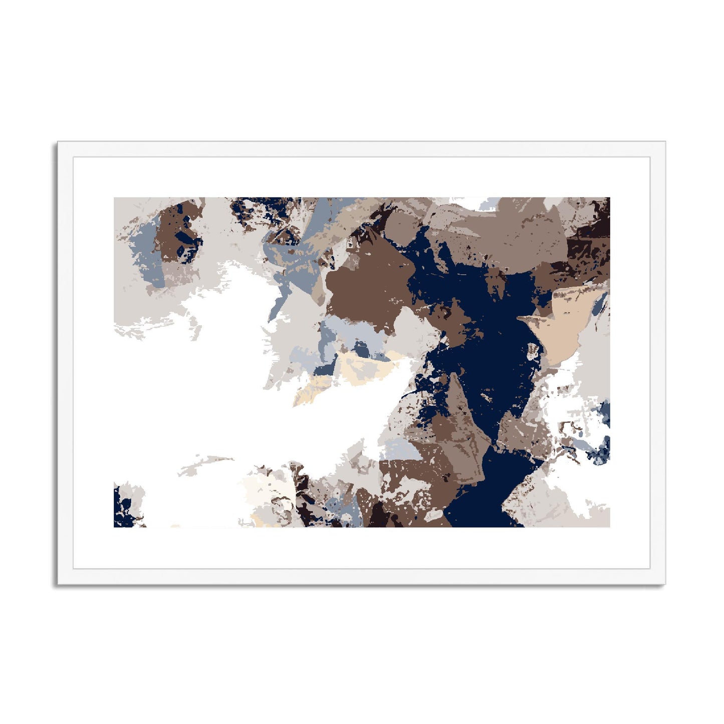Framed Graphic Art Print, fph-1160-7692, 28"x20", White Frame