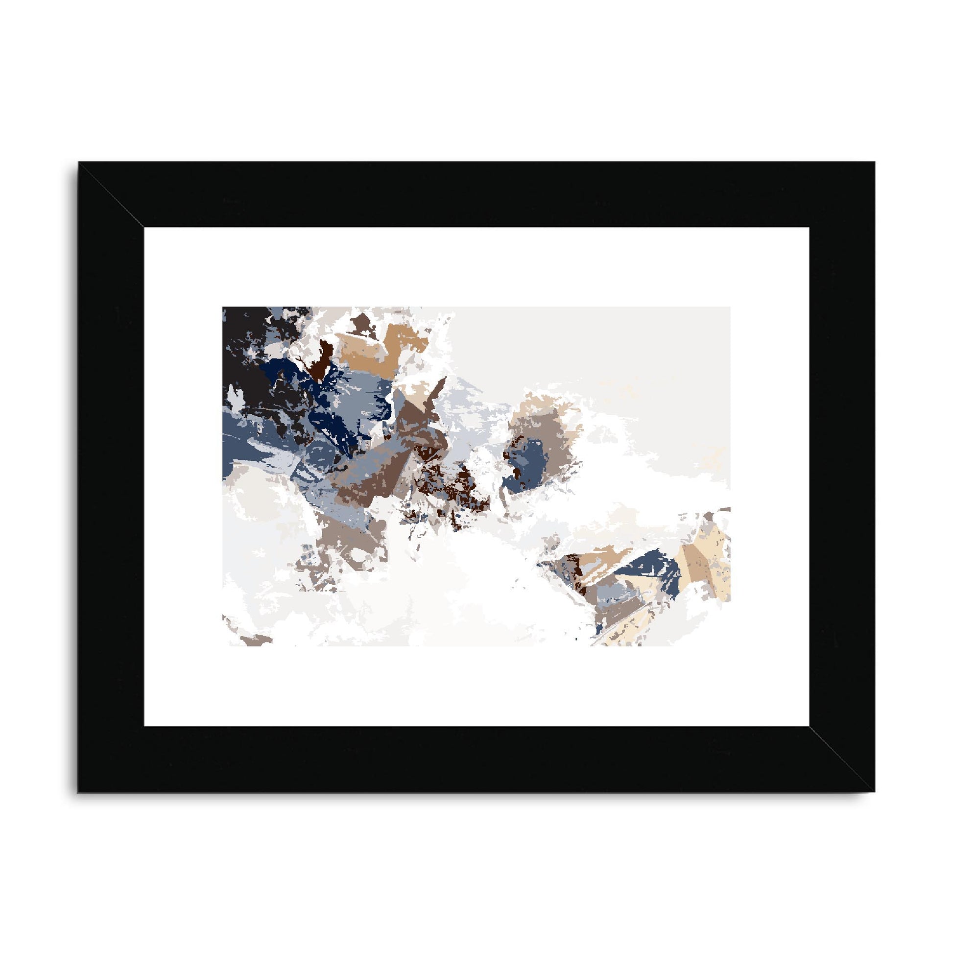 Framed Graphic Art Print, fph-1160-7694, 8"x6", Black Frame
