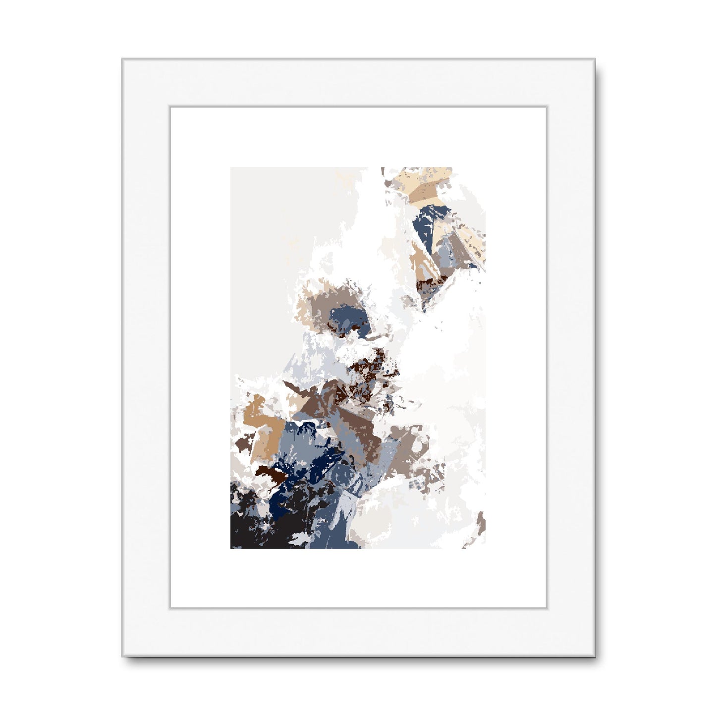 Framed Graphic Art Print, fpv-1160-7694, 6"x8", White Frame