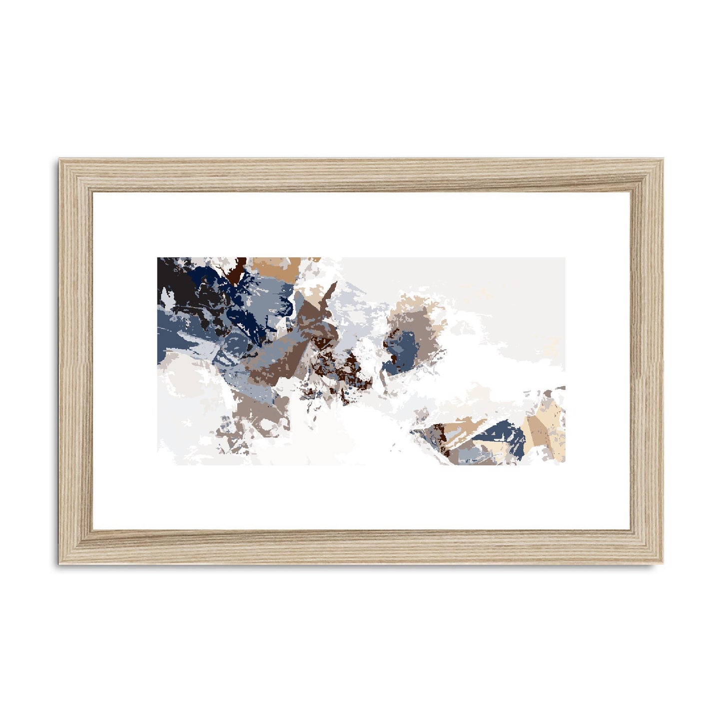 Framed Graphic Art Print, fph-1160-7694, 12"x8", Natural Frame