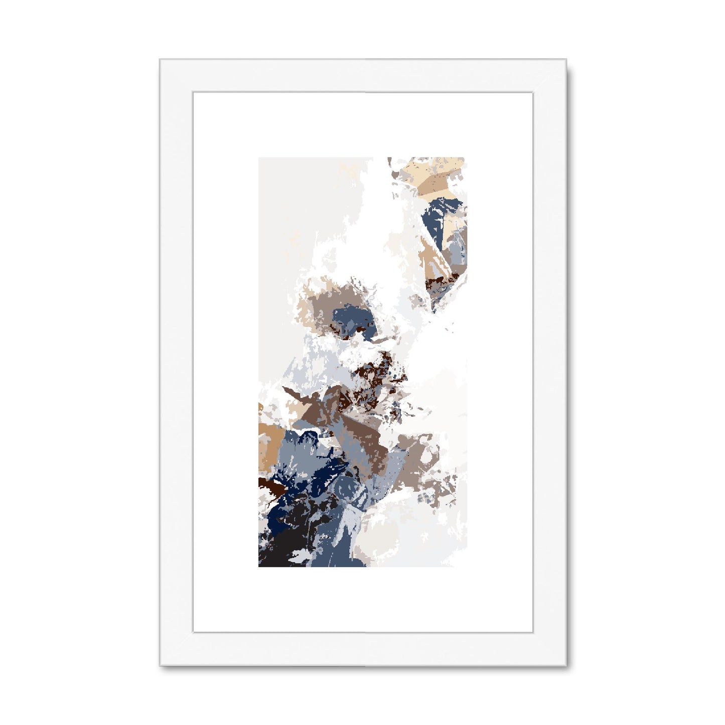 Framed Graphic Art Print, fpv-1160-7694, 8"x12", White Frame