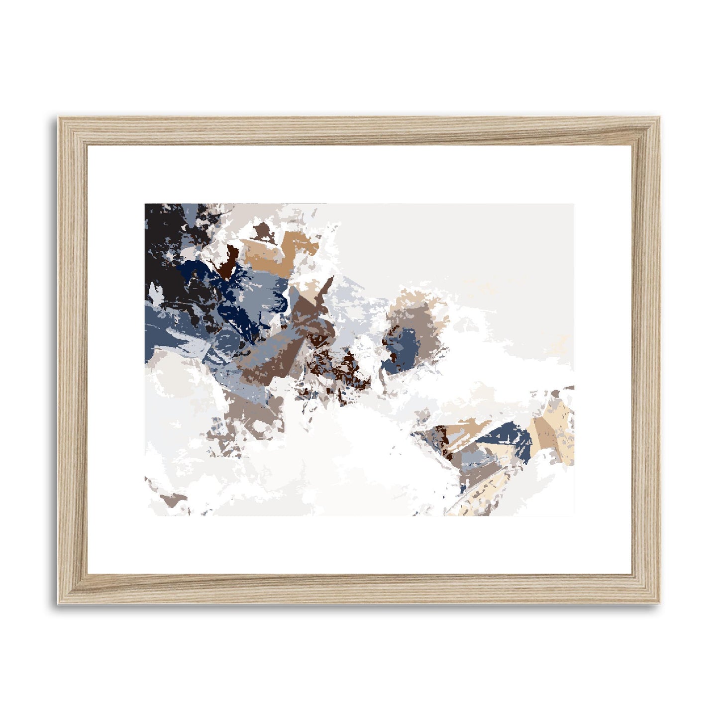 Framed Graphic Art Print, fph-1160-7694, 14"x11", Natural Frame
