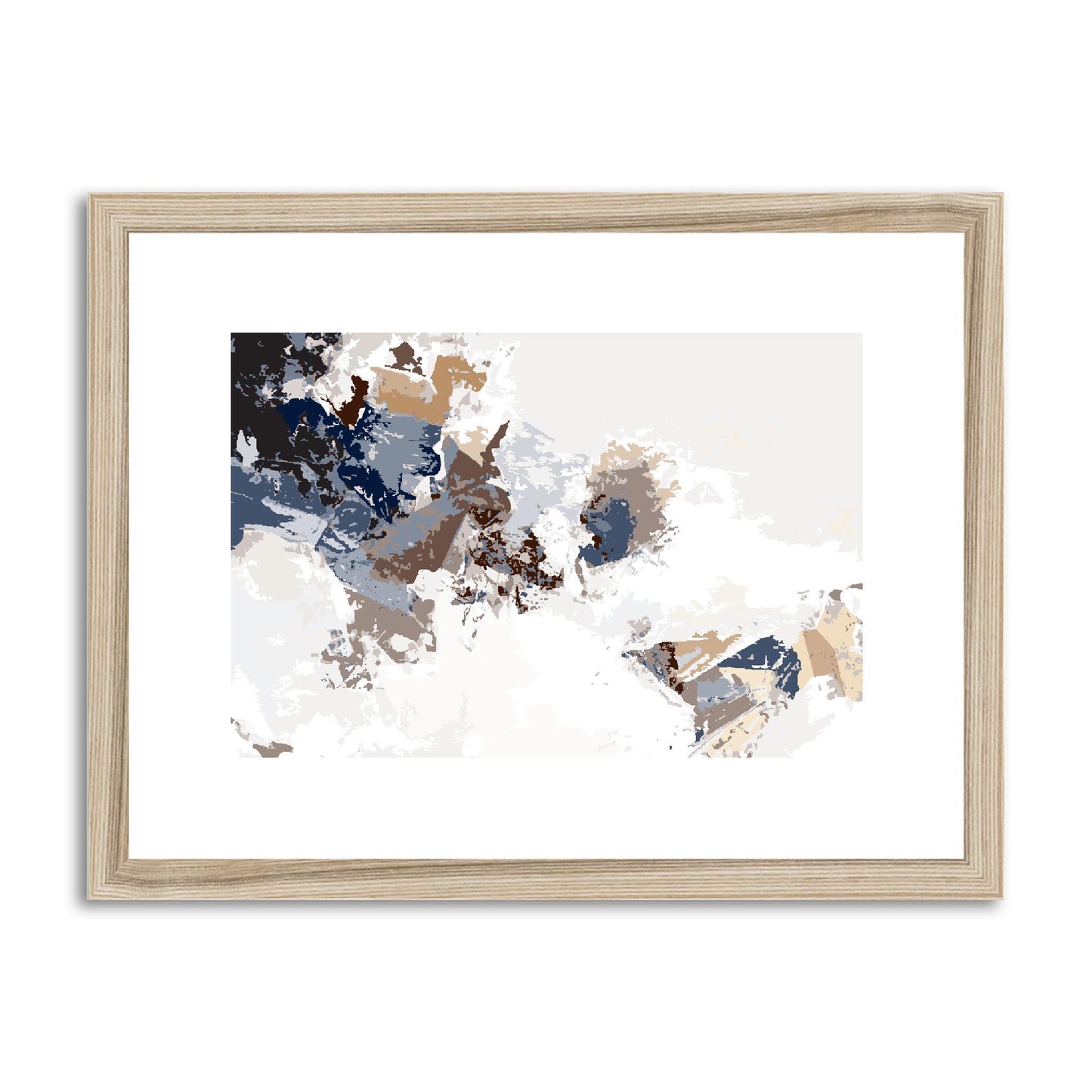 Framed Graphic Art Print, fph-1160-7694, 16"x12", Natural Frame