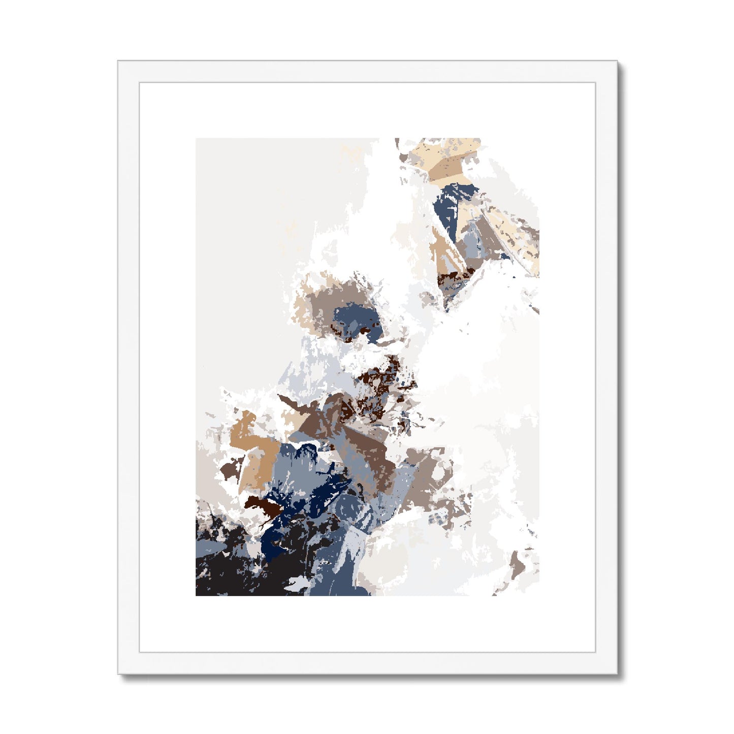 Framed Graphic Art Print, fpv-1160-7694, 16"x20", White Frame