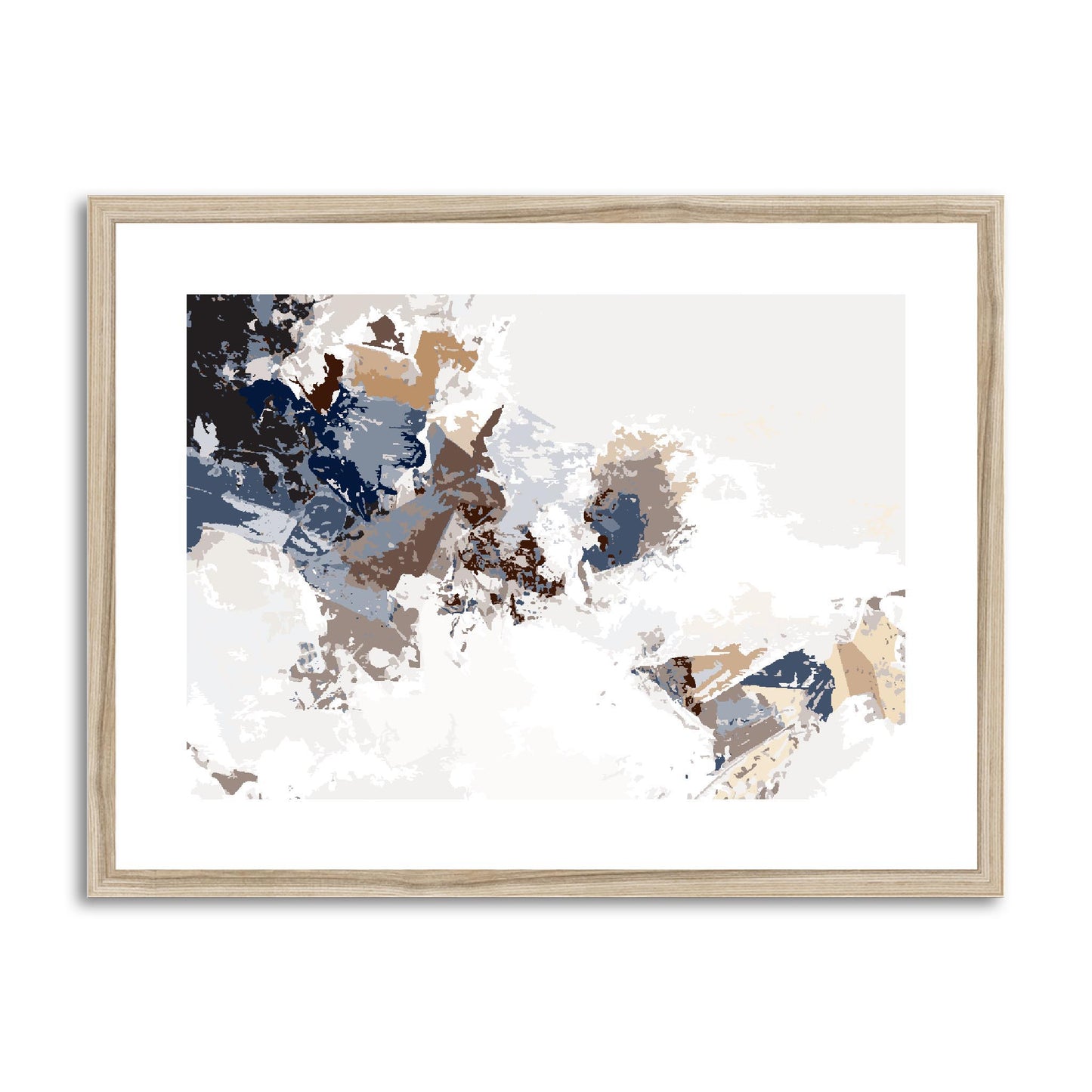 Framed Graphic Art Print, fph-1160-7694, 24"x18", Natural Frame