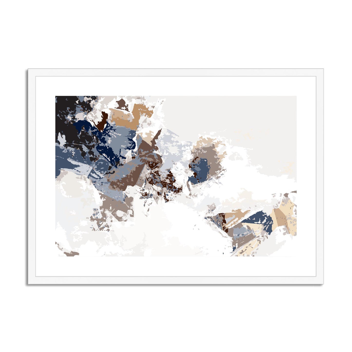 Framed Graphic Art Print, fph-1160-7694, 28"x20", White Frame