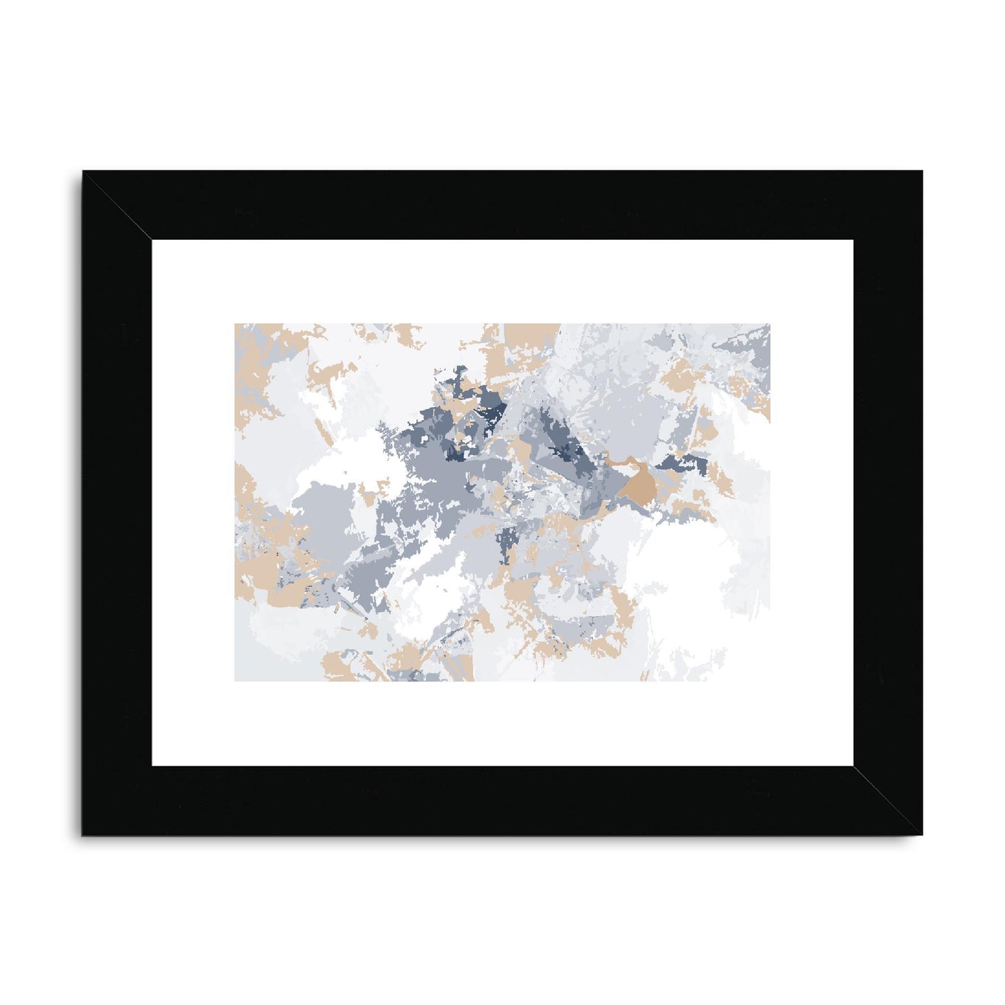 Framed Graphic Art Print, fph-1160-7698, 8"x6", Black Frame