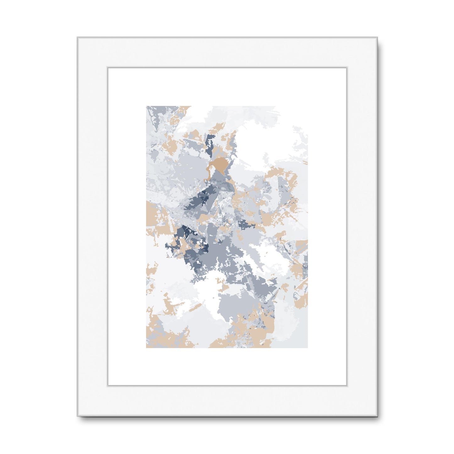 Framed Graphic Art Print, fpv-1160-7698, 6"x8", White Frame