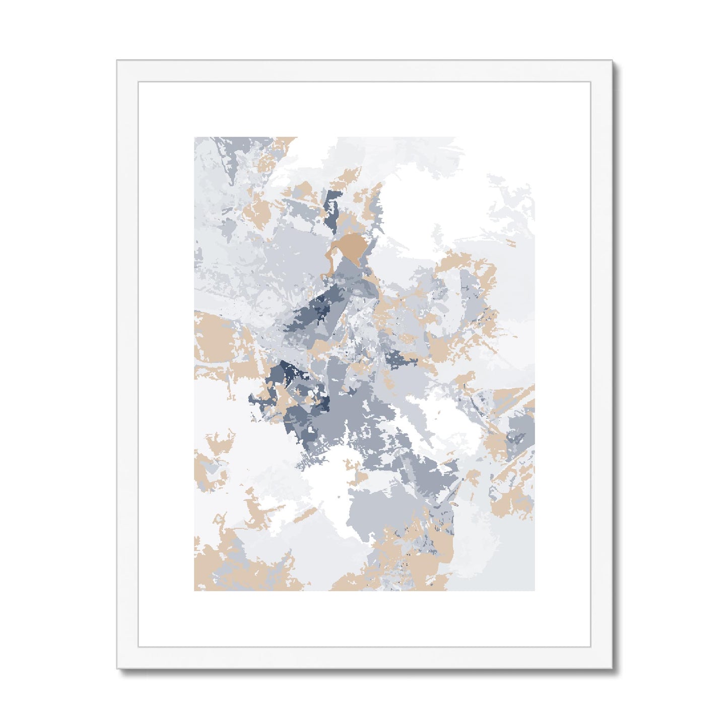 Framed Graphic Art Print, fpv-1160-7698, 16"x20", White Frame