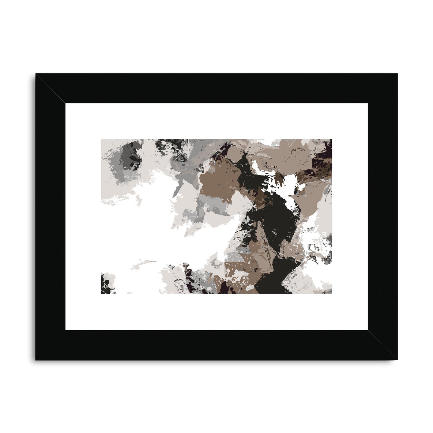 Framed Graphic Art Print, fph-1170-7692, 8"x6", Black Frame