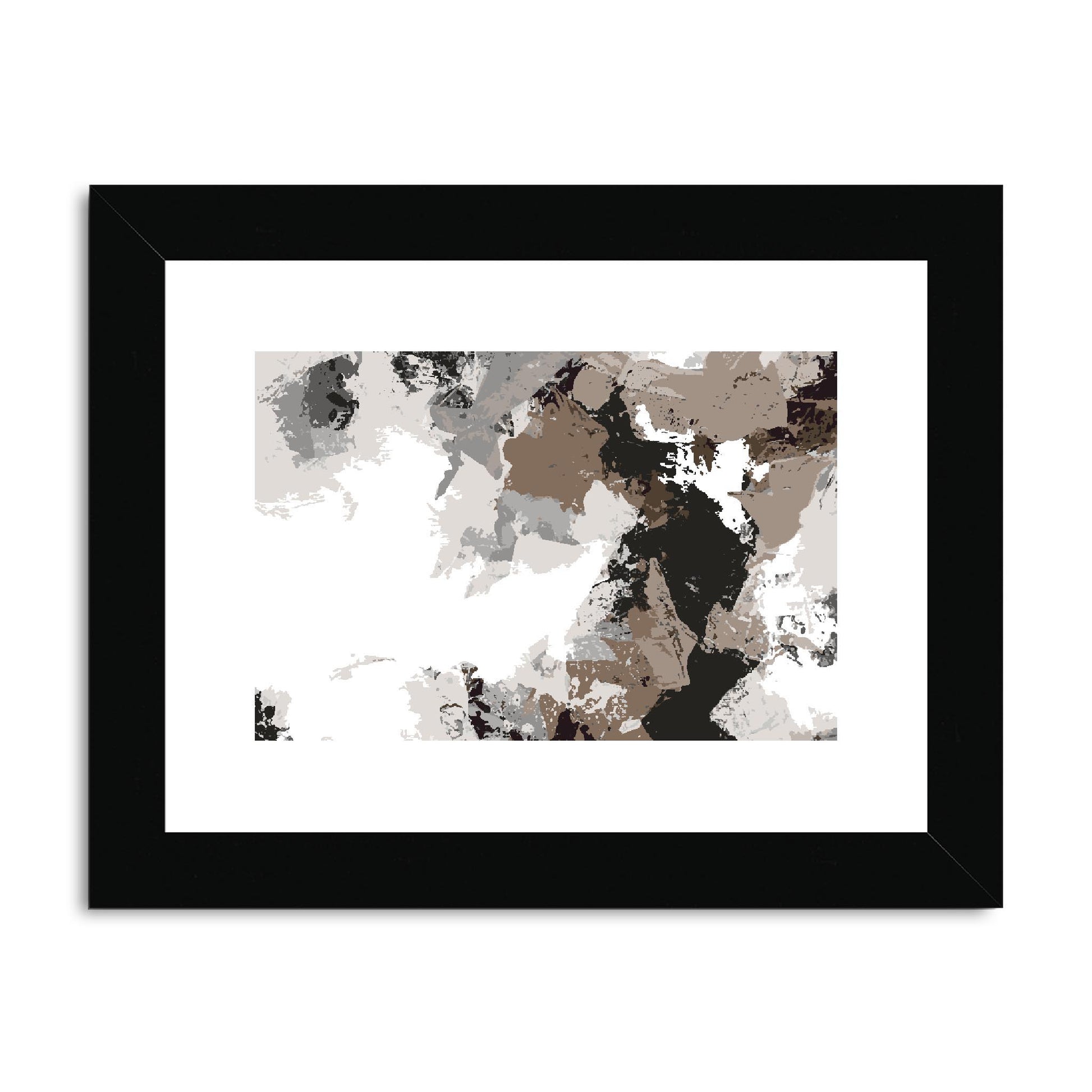 Framed Graphic Art Print, fph-1170-7692, 8"x6", Black Frame