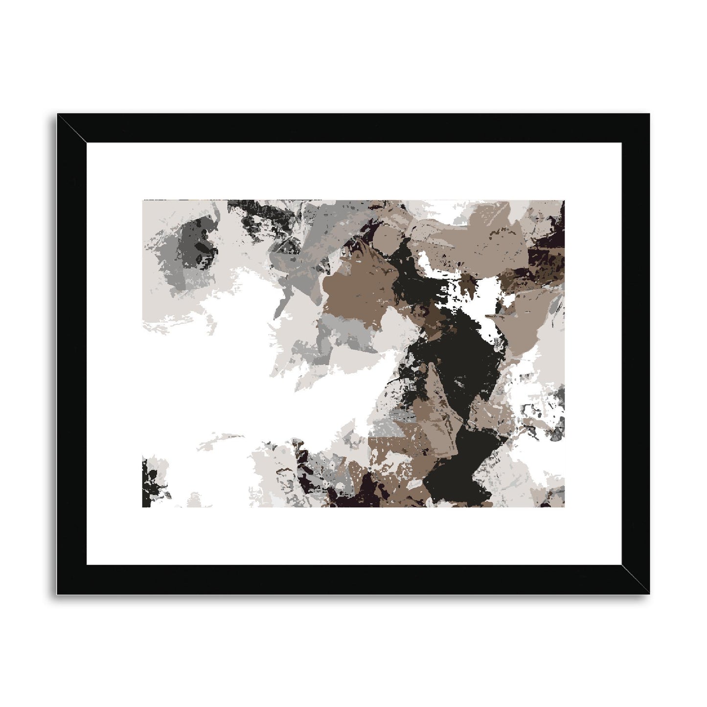 Framed Graphic Art Print, fph-1170-7692, 14"x11", Black Frame