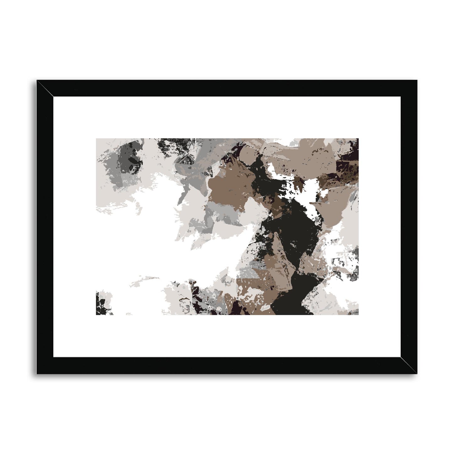 Framed Graphic Art Print, fph-1170-7692, 16"x12", Black Frame