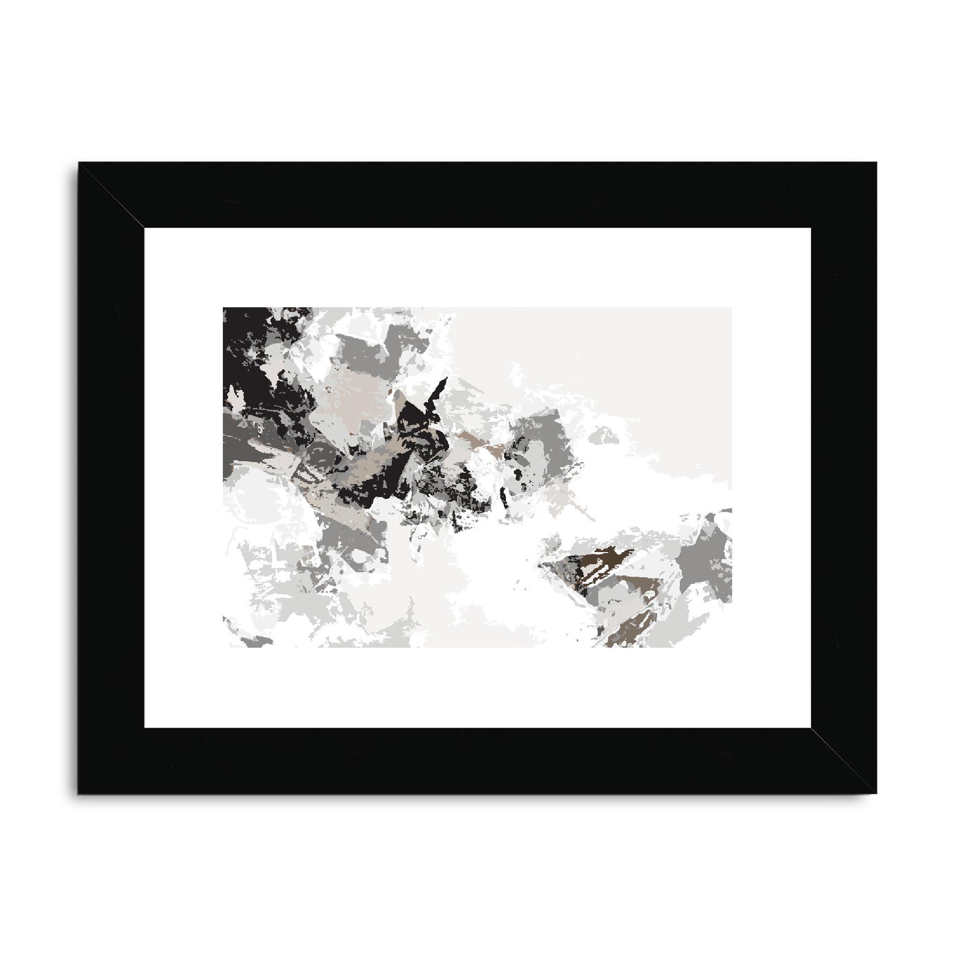Framed Graphic Art Print, fph-1170-7694, 8"x6", Black Frame