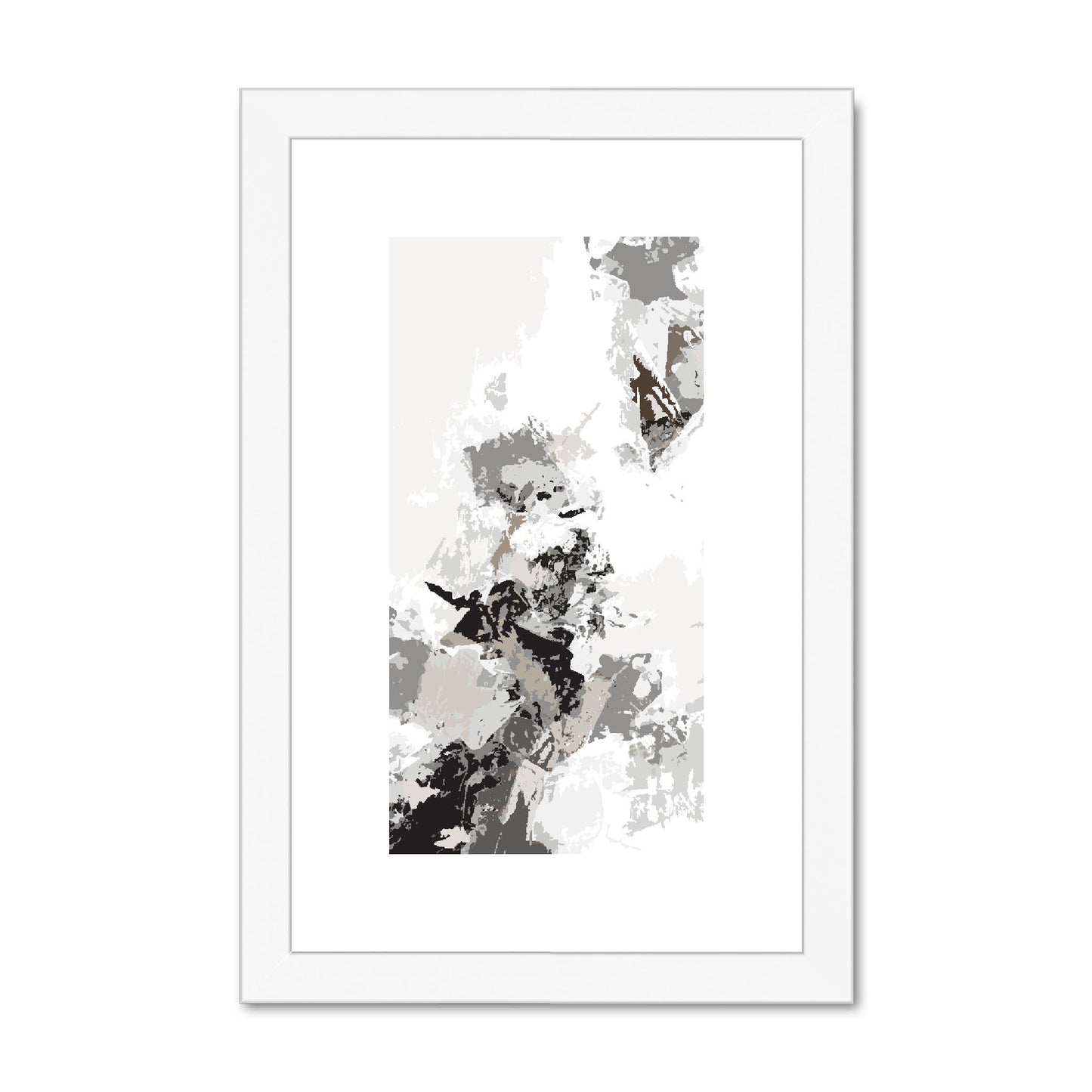 Framed Graphic Art Print, fpv-1170-7694, 8"x12", White Frame