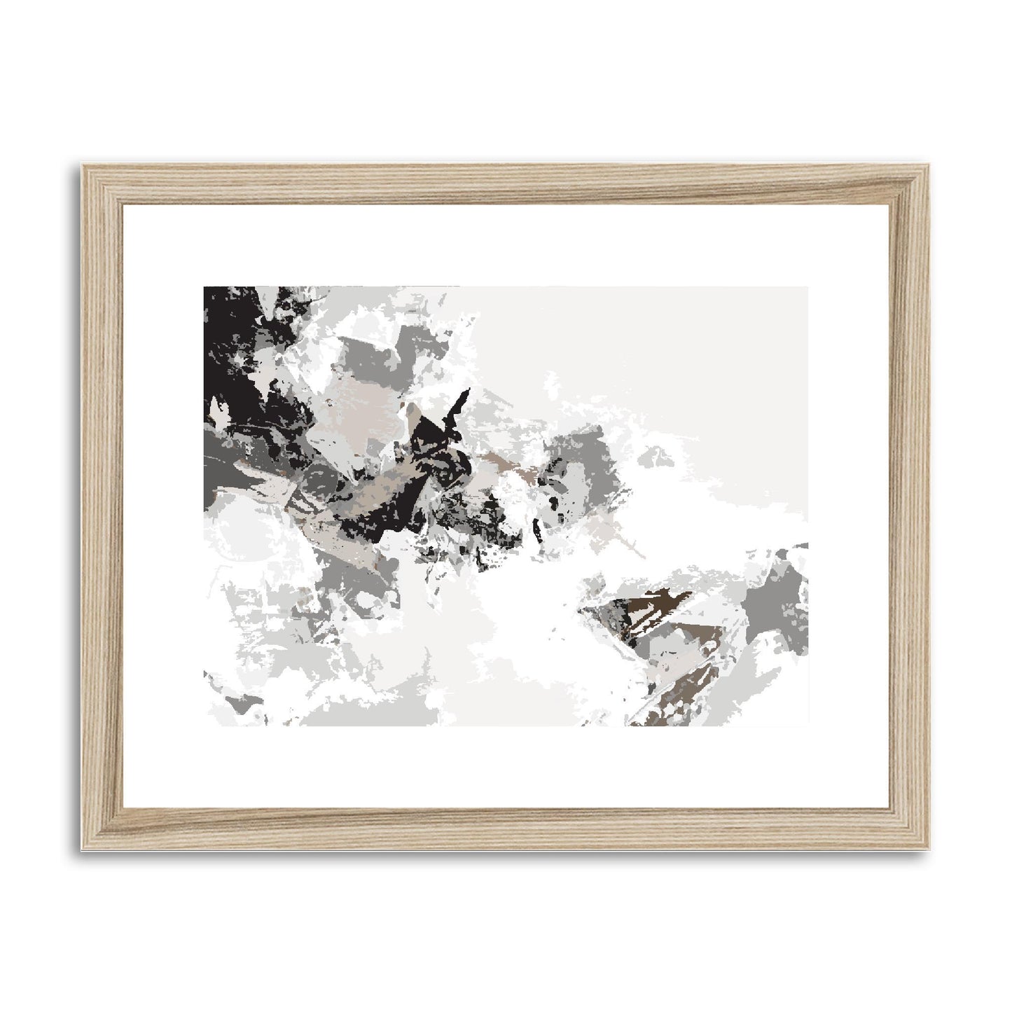 Framed Graphic Art Print, fph-1170-7694, 14"x11", Natural Frame