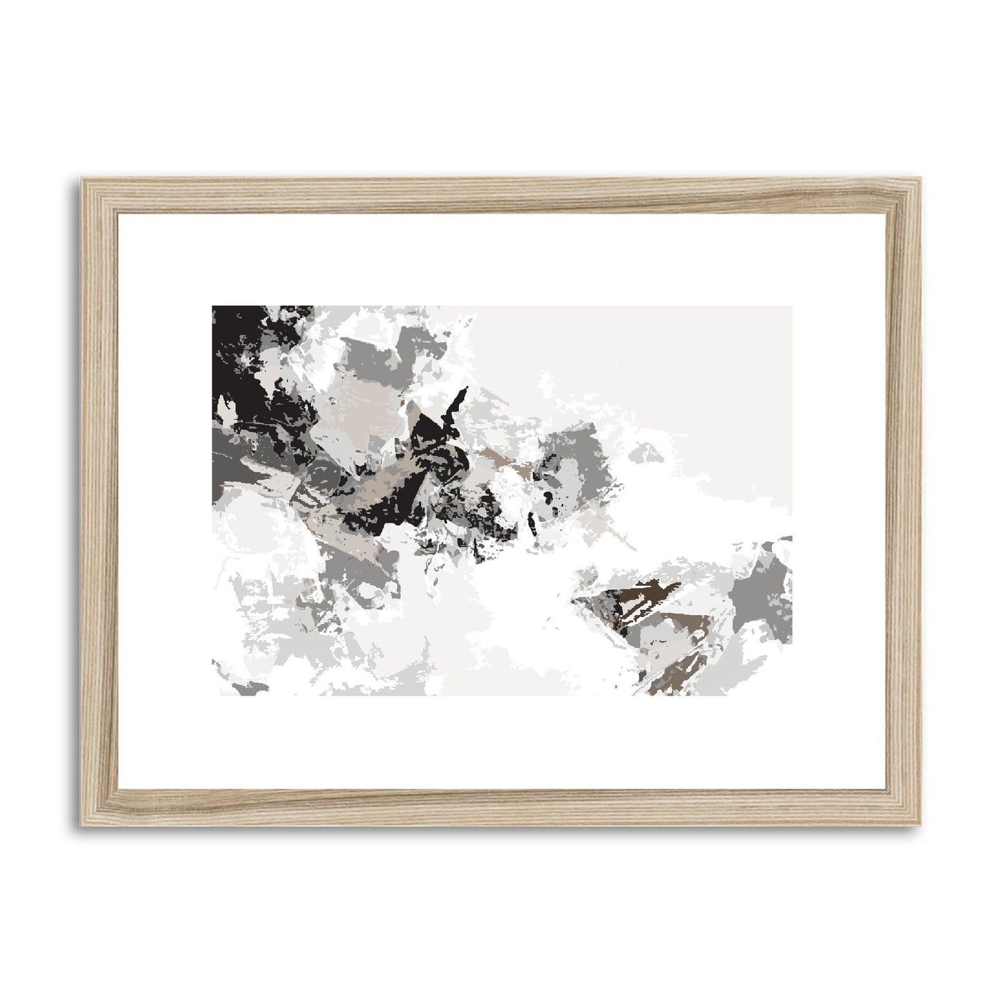 Framed Graphic Art Print, fph-1170-7694, 16"x12", Natural Frame