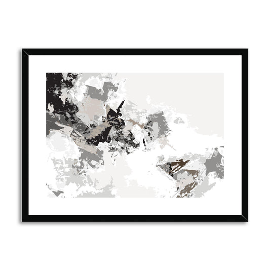 Framed Graphic Art Print, fph-1170-7694, 24"x18", Black Frame