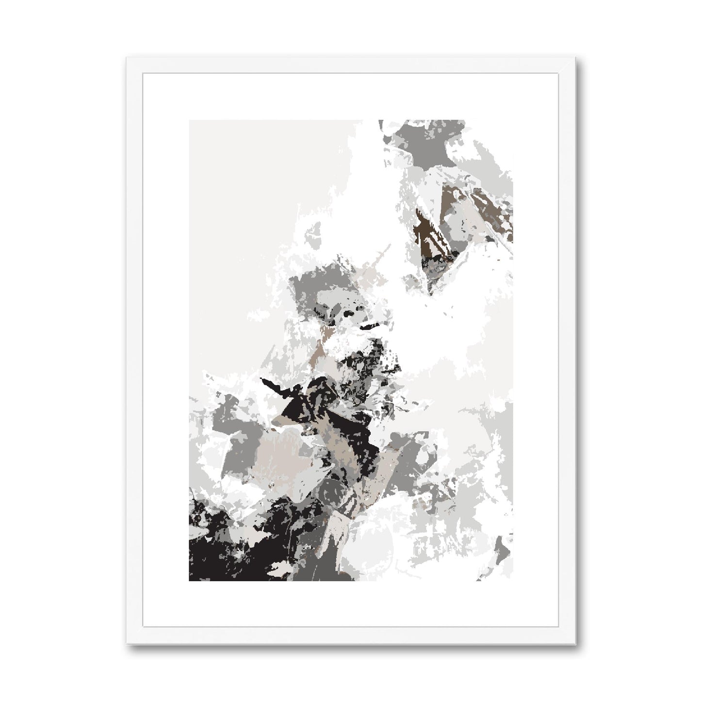 Framed Graphic Art Print, fpv-1170-7694, 18"x24", White Frame
