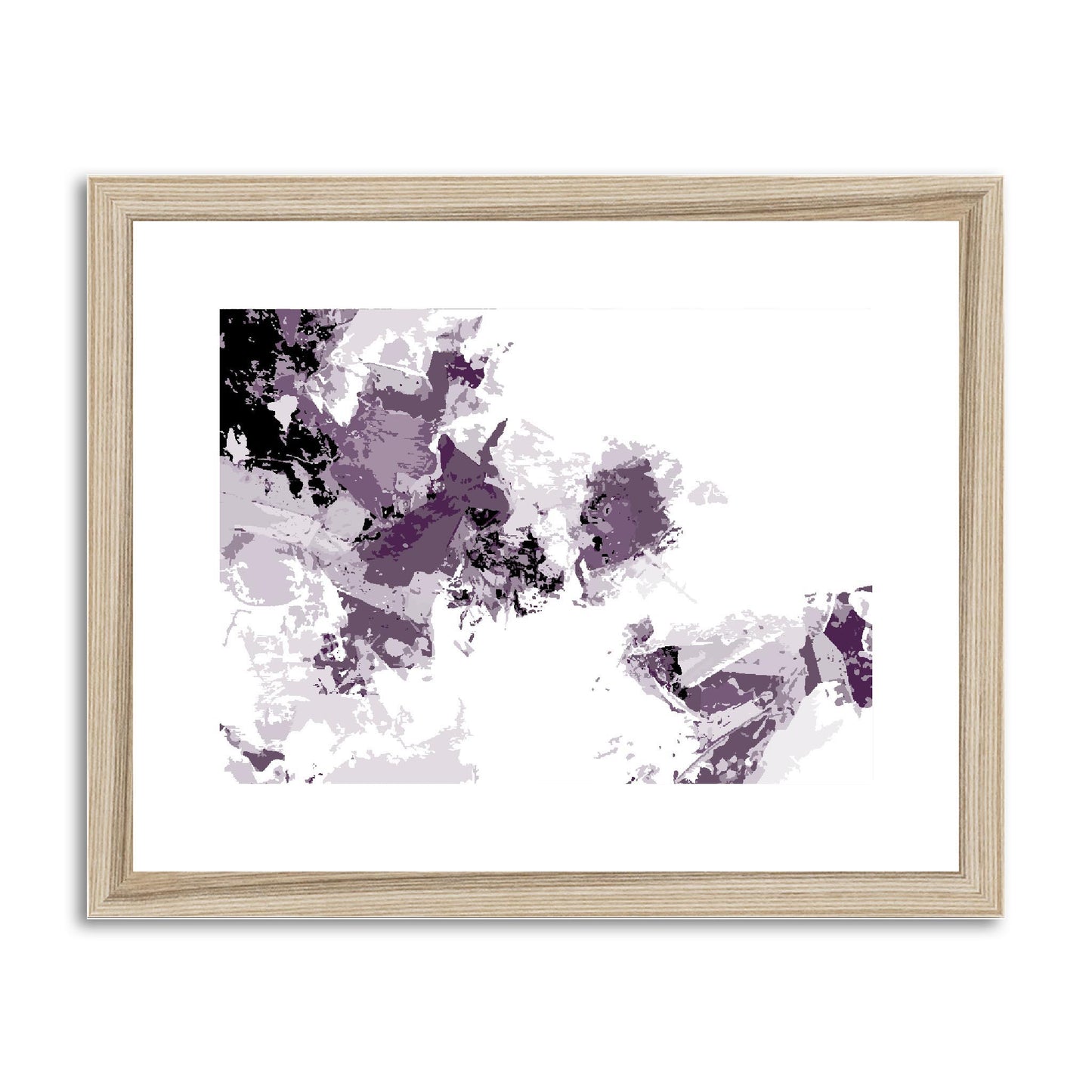 Framed Graphic Art Print, fph-1180-7694, 14"x11", Natural Frame