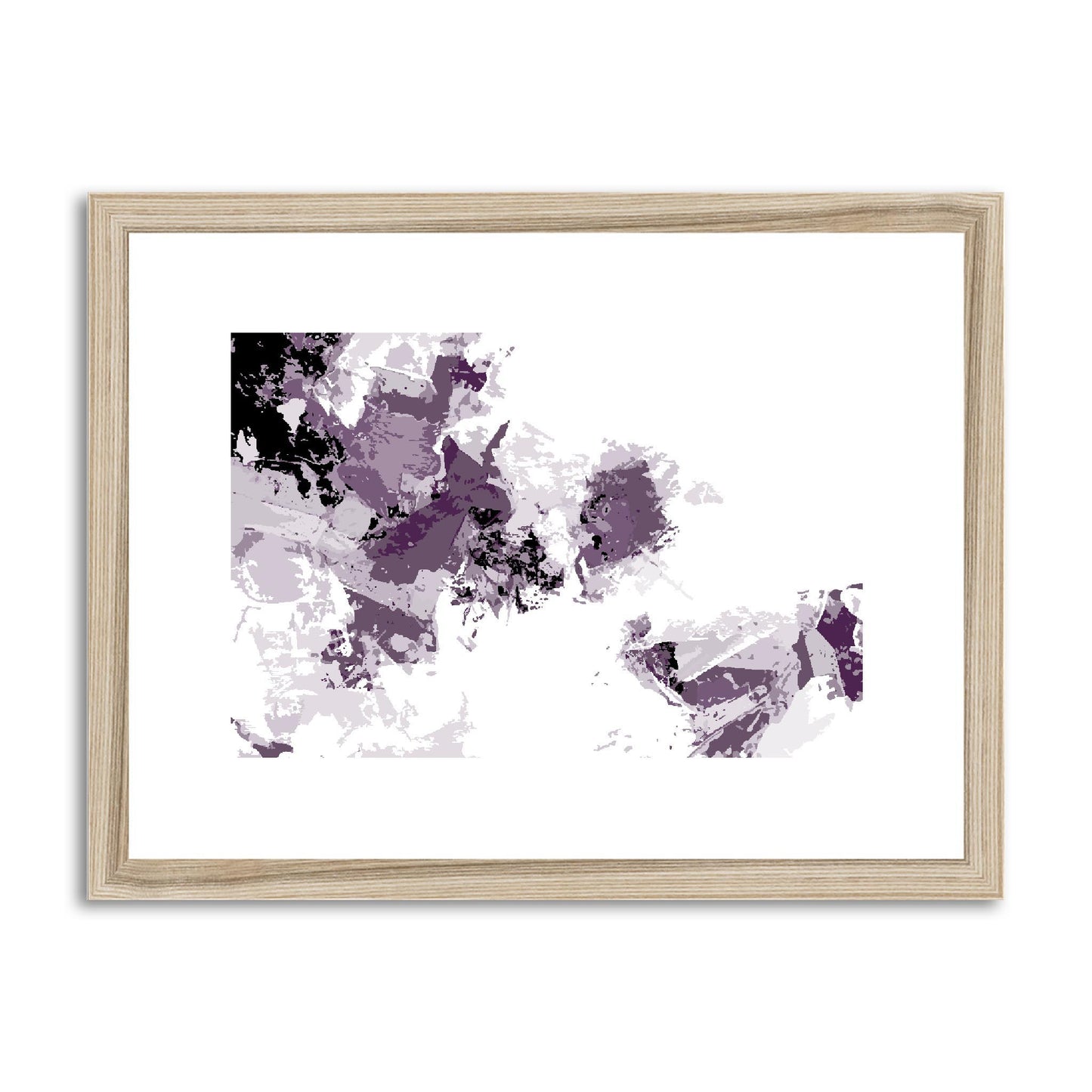 Framed Graphic Art Print, fph-1180-7694, 16"x12", Natural Frame