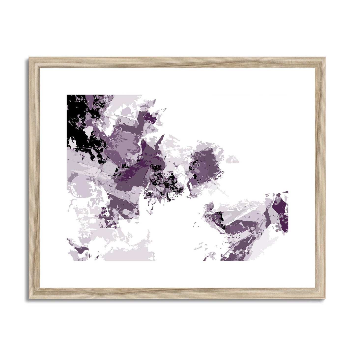 Framed Graphic Art Print, fph-1180-7694, 20"x16", Natural Frame