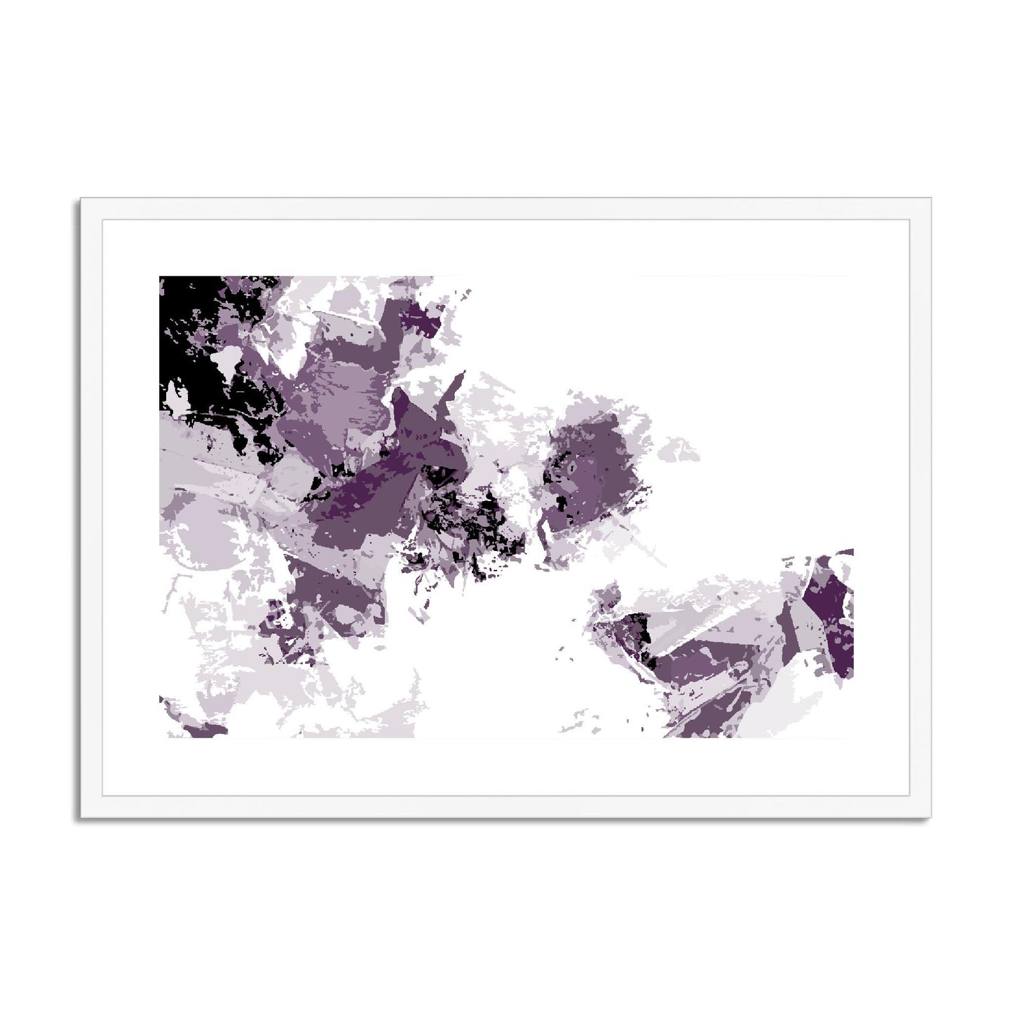 Framed Graphic Art Print, fph-1180-7694, 28"x20", White Frame