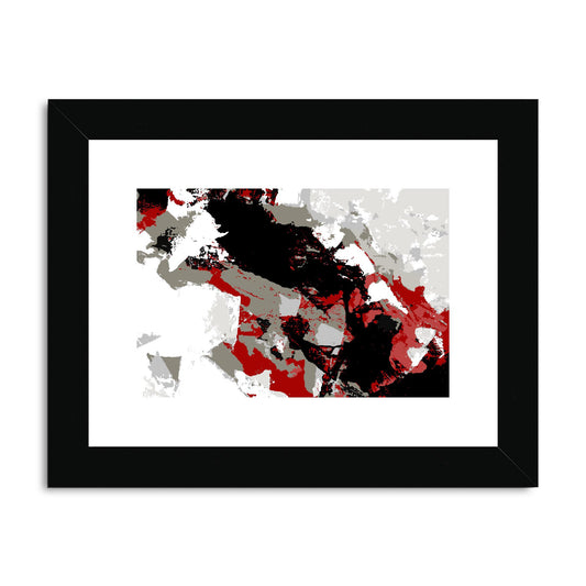 Framed Graphic Art Print, fph-1190-7688, 8"x6", Black Frame