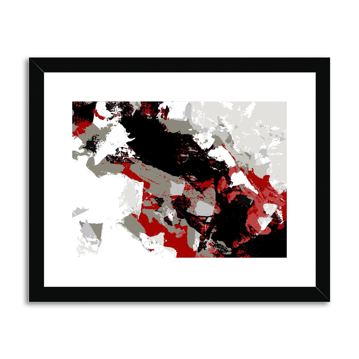 Framed Graphic Art Print, fph-1190-7688, 14"x11", Black Frame