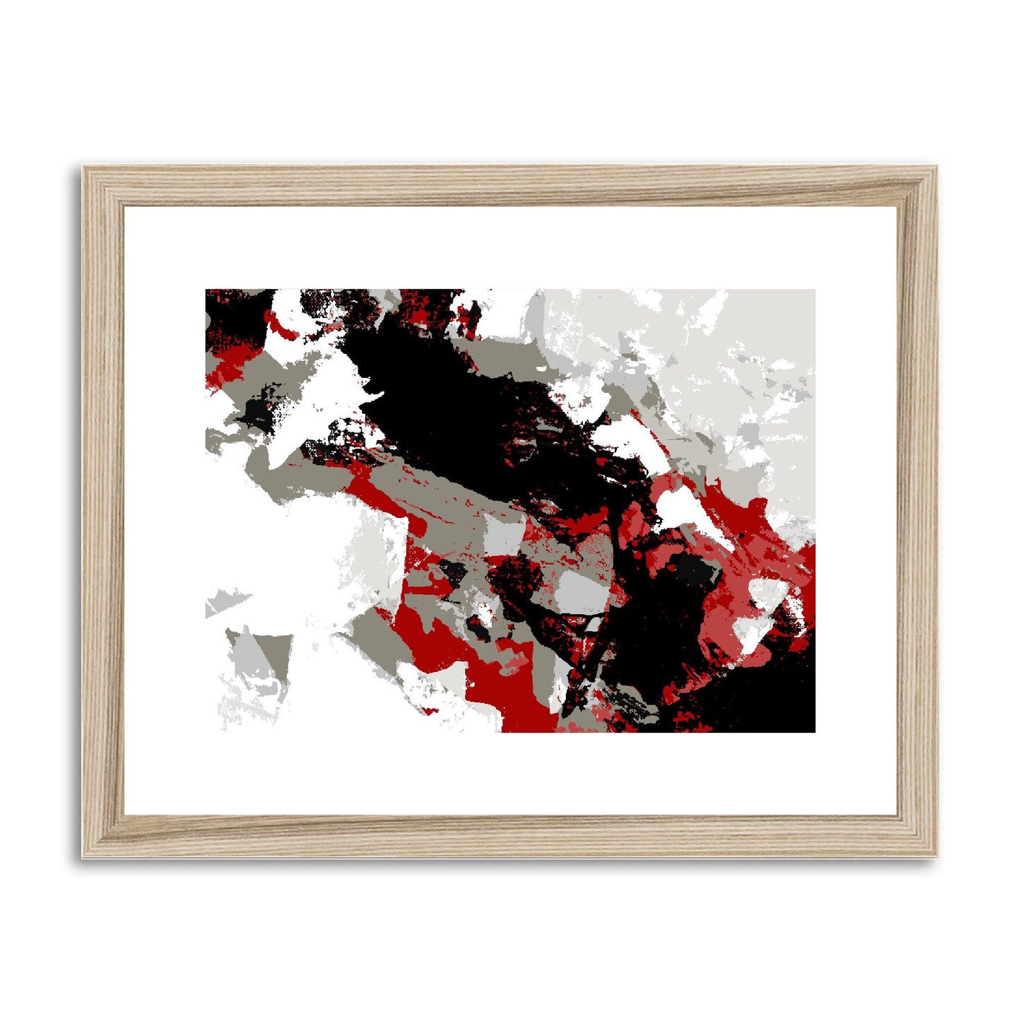 Framed Graphic Art Print, fph-1190-7688, 14"x11", Natural Frame