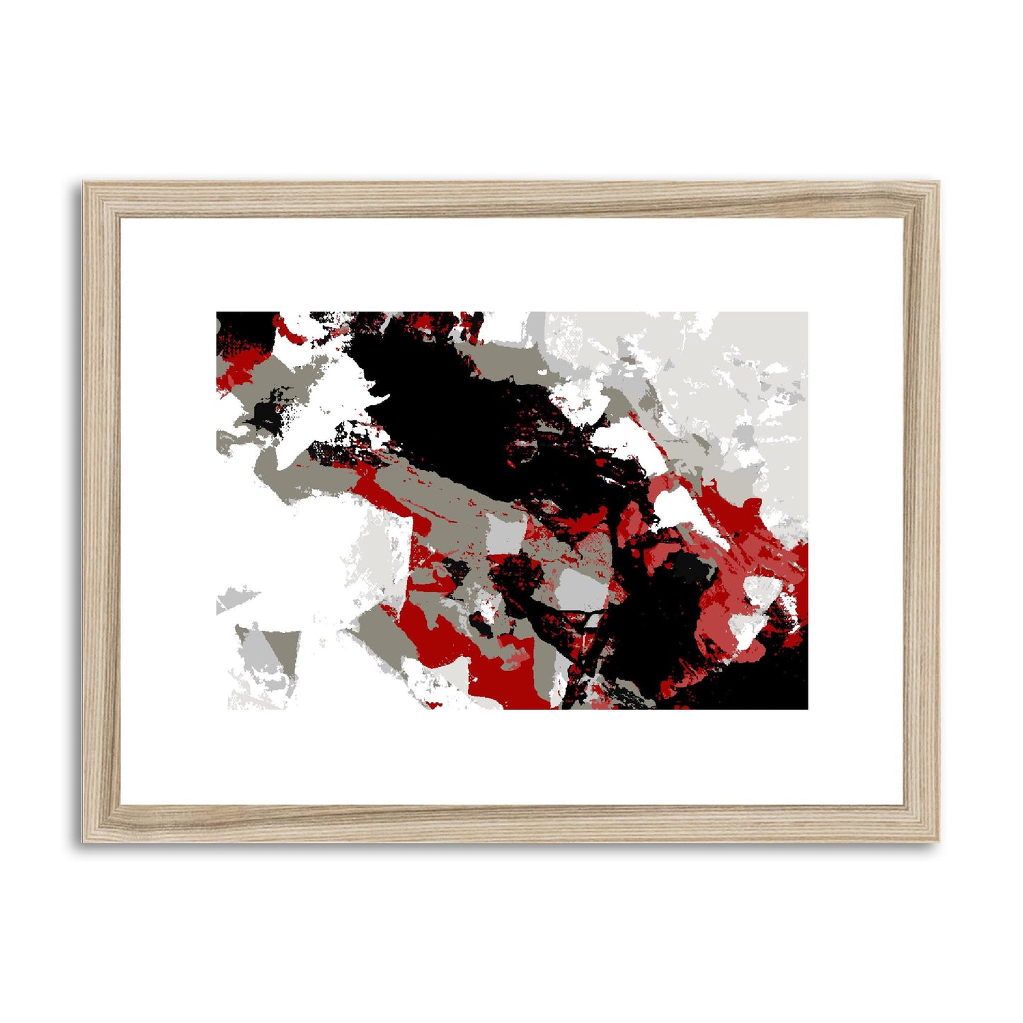 Framed Graphic Art Print, fph-1190-7688, 16"x12", Natural Frame