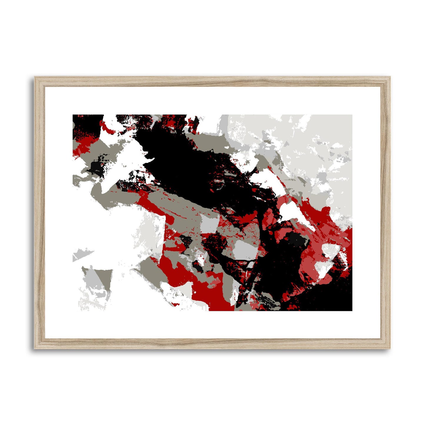 Framed Graphic Art Print, fph-1190-7688, 24"x18", Natural Frame