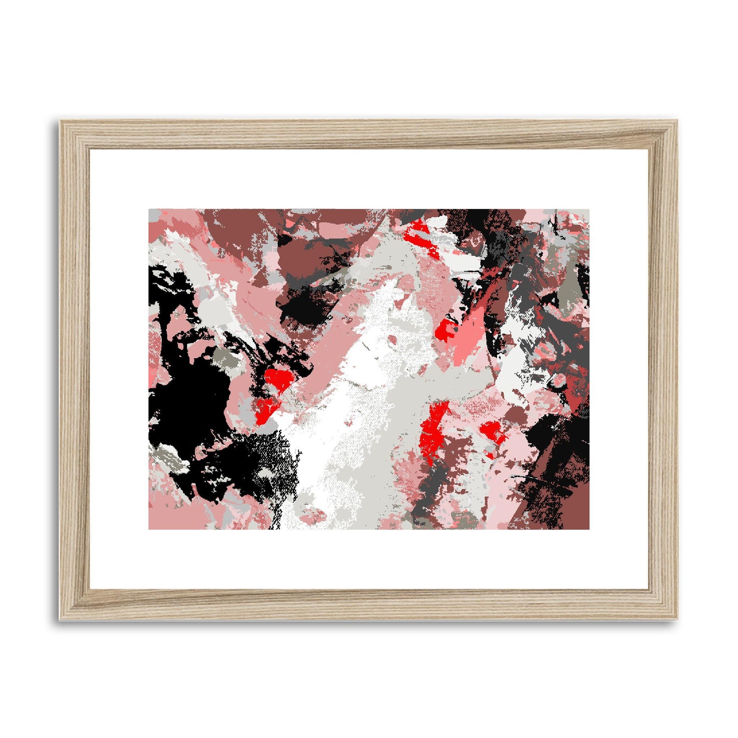 Framed Graphic Art Print, fph-1190-7689, 14"x11", Natural Frame