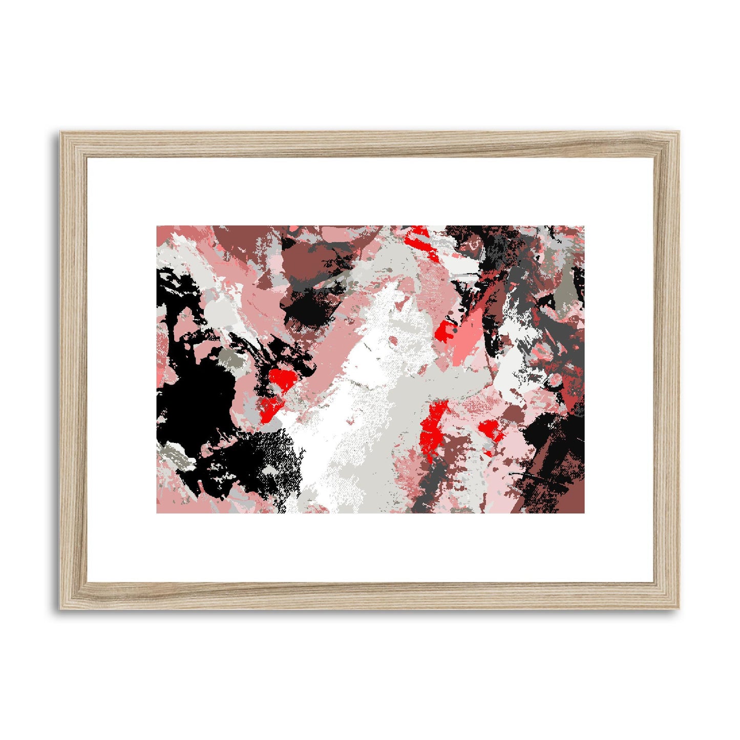 Framed Graphic Art Print, fph-1190-7689, 16"x12", Natural Frame