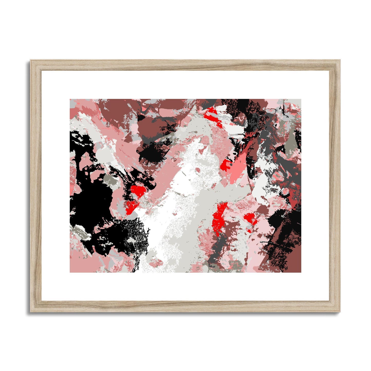 Framed Graphic Art Print, fph-1190-7689, 20"x16", Natural Frame