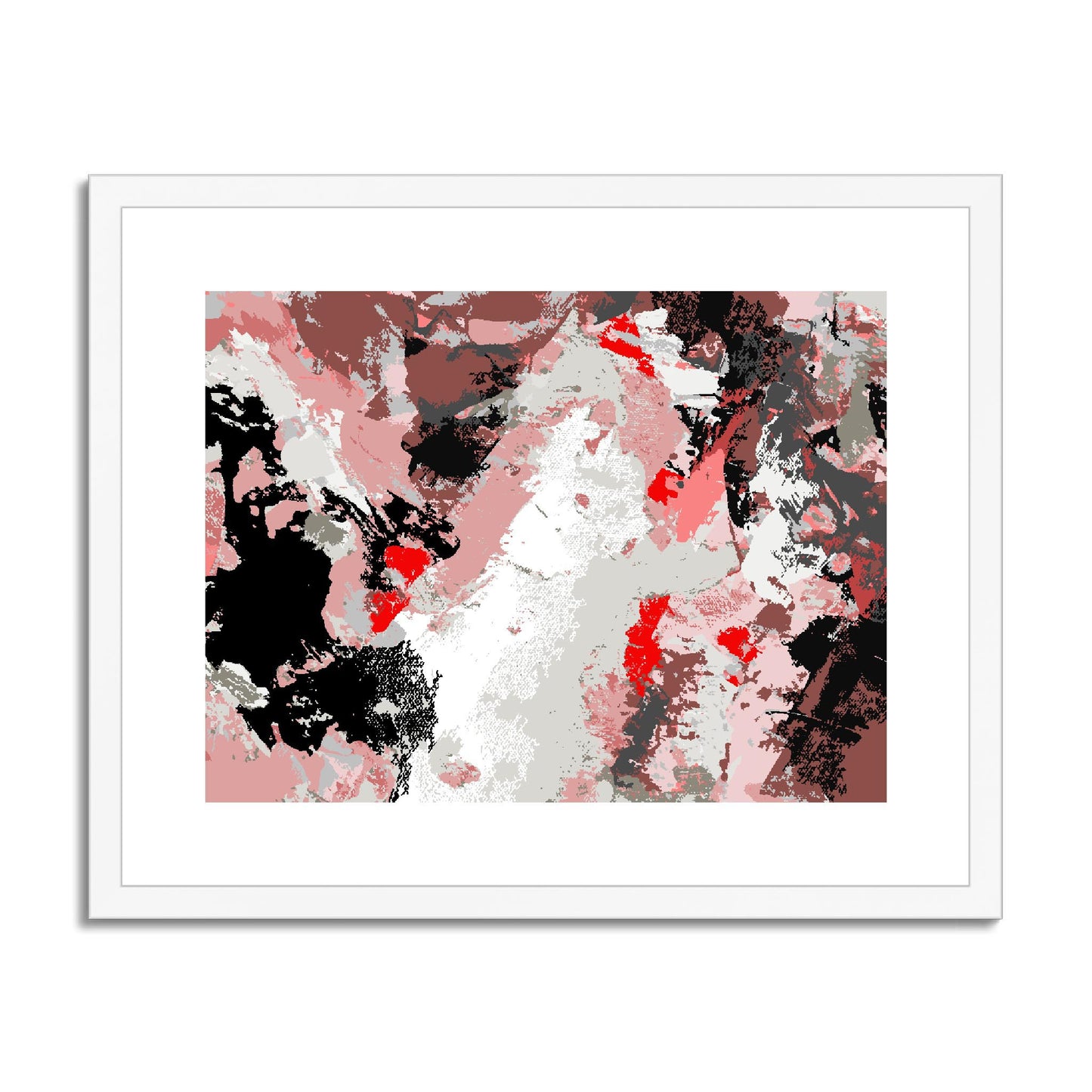 Framed Graphic Art Print, fph-1190-7689, 20"x16", White Frame