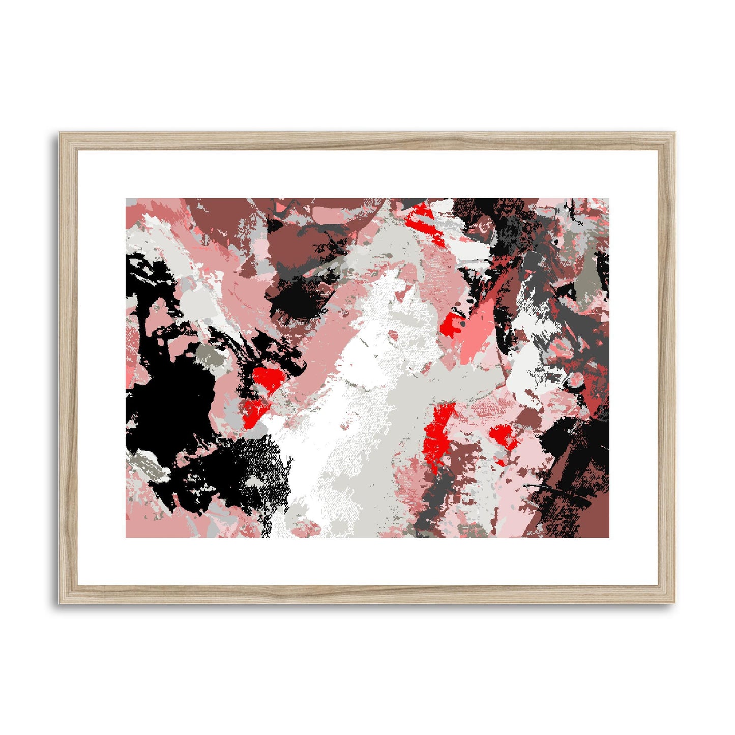 Framed Graphic Art Print, fph-1190-7689, 24"x18", Natural Frame
