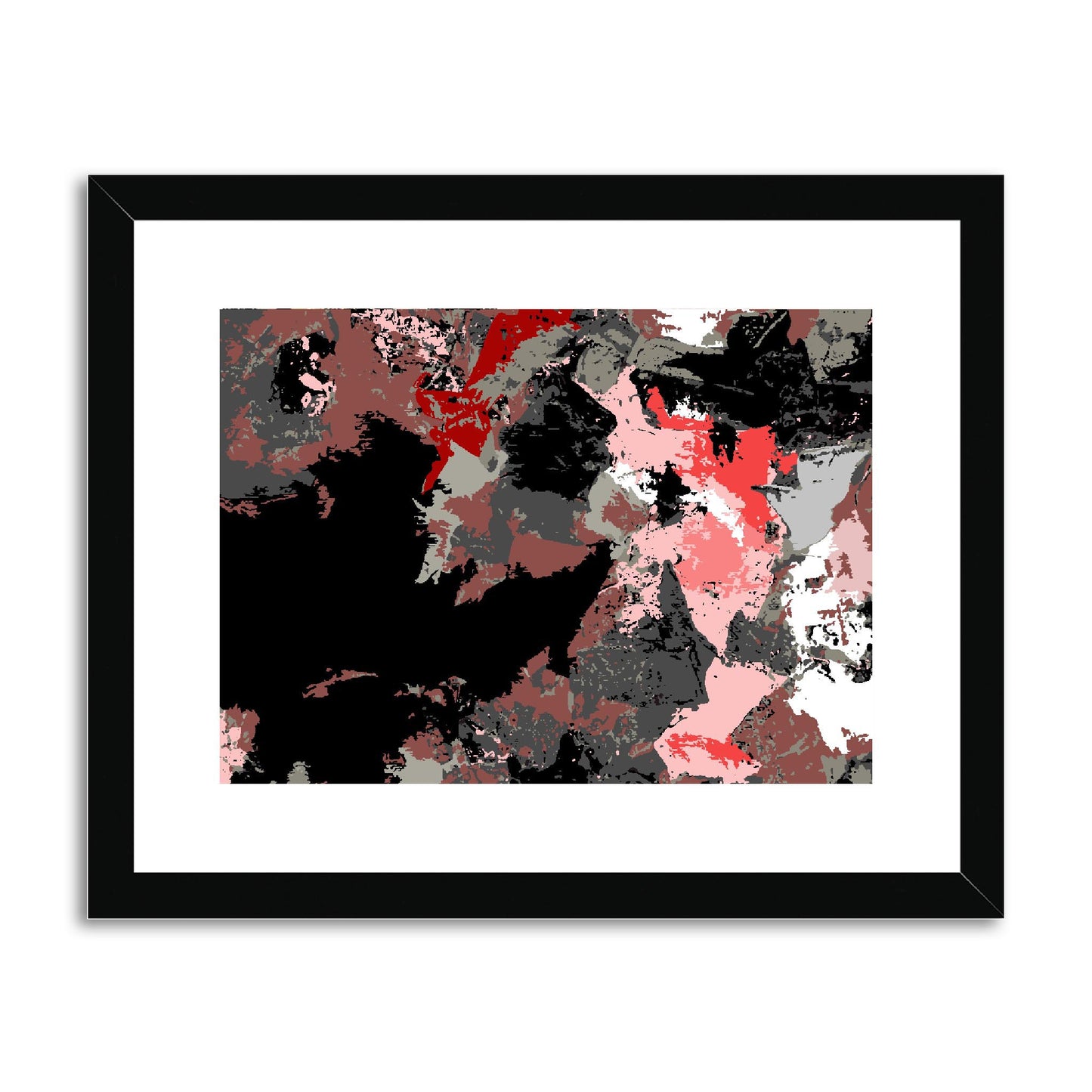 Framed Graphic Art Print, fph-1190-7692, 14"x11", Black Frame