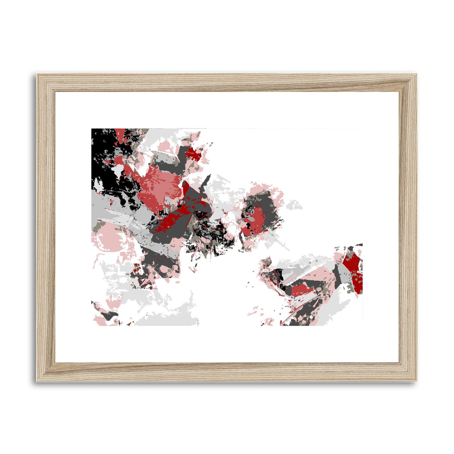 Framed Graphic Art Print, fph-1190-7694, 14"x11", Natural Frame