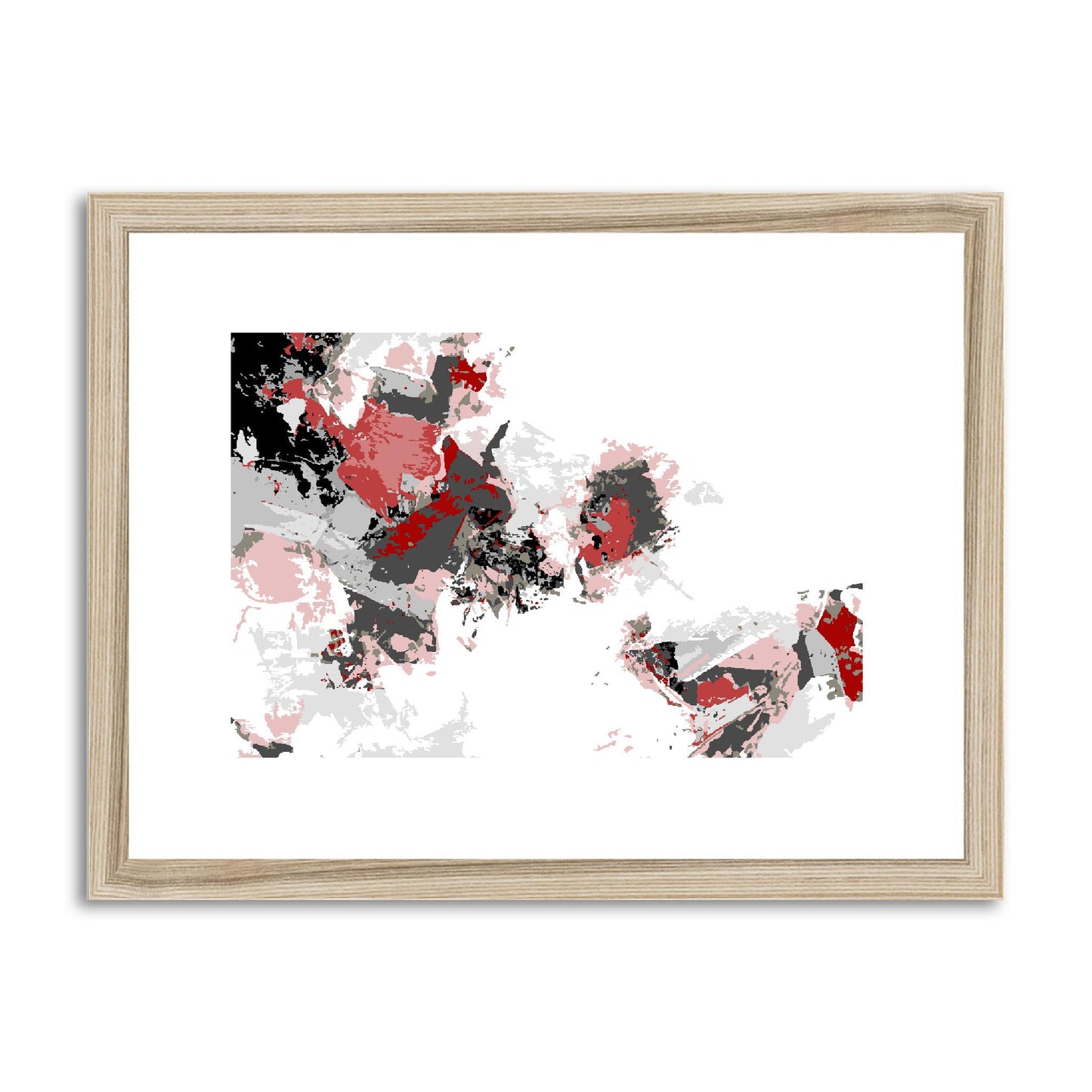 Framed Graphic Art Print, fph-1190-7694, 16"x12", Natural Frame