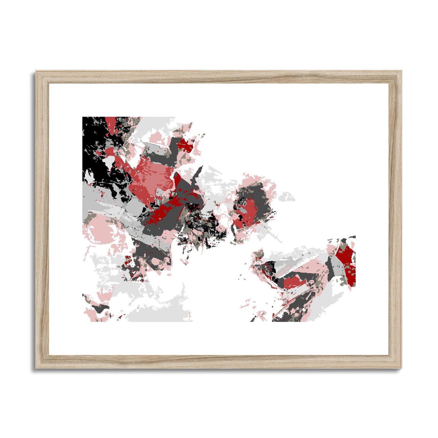 Framed Graphic Art Print, fph-1190-7694, 20"x16", Natural Frame