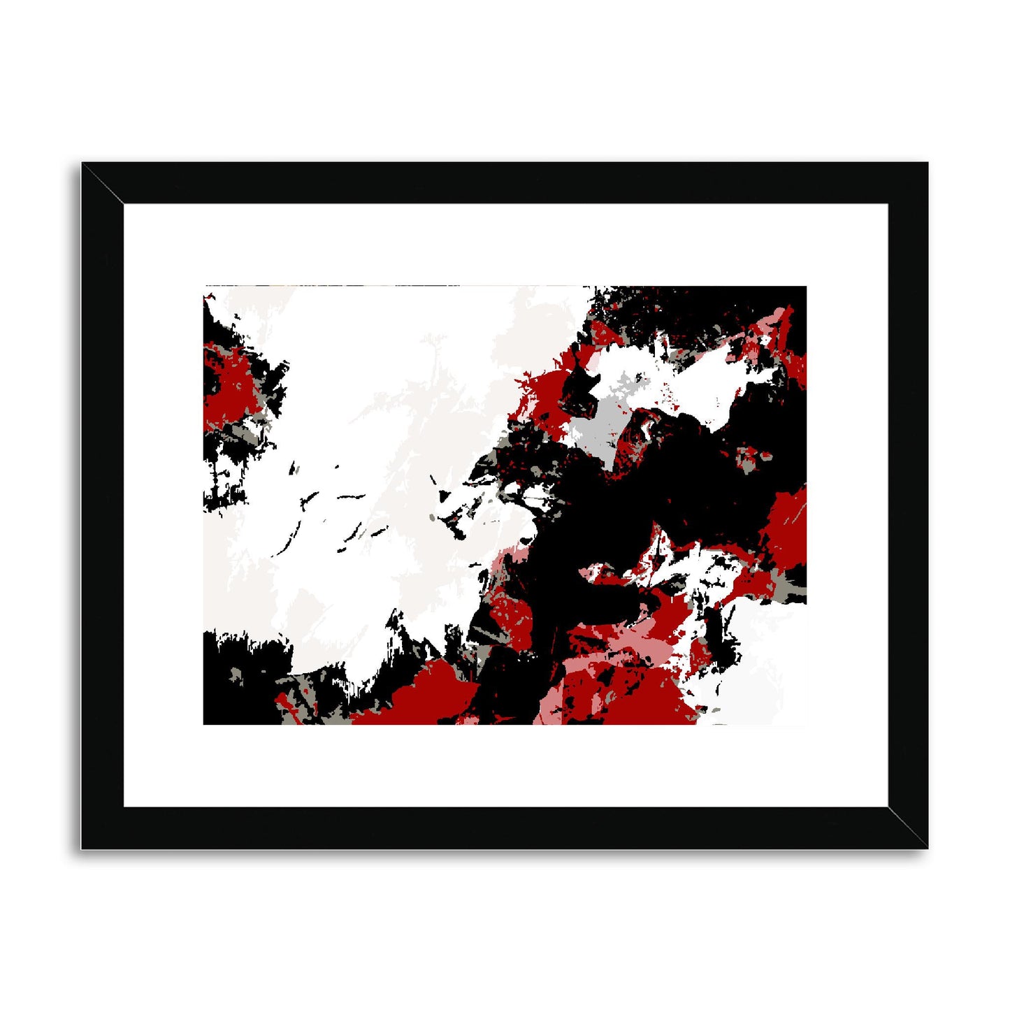 Framed Graphic Art Print, fph-1190-7696, 14"x11", Black Frame
