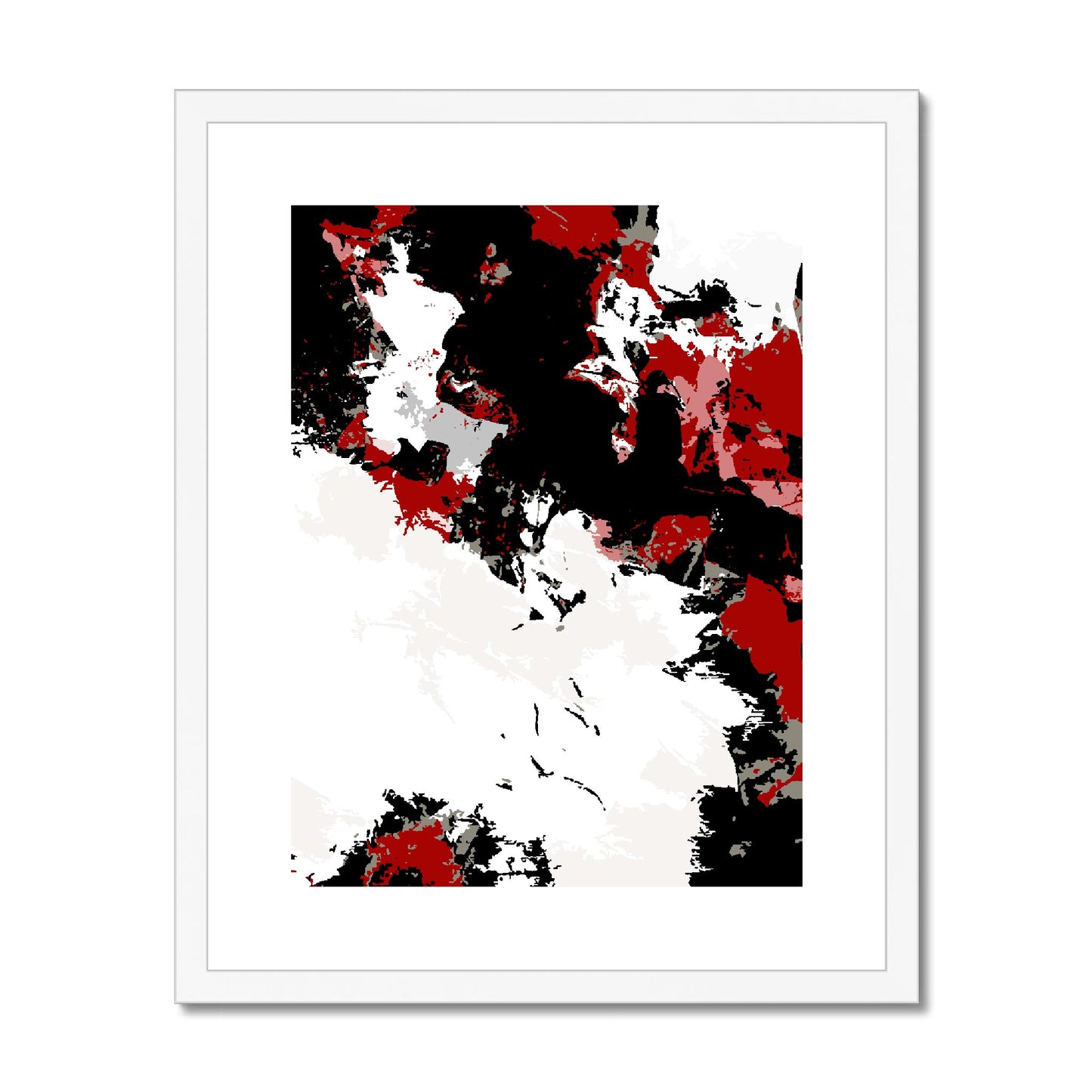 Framed Graphic Art Print, fpv-1190-7696, 16"x20", White Frame
