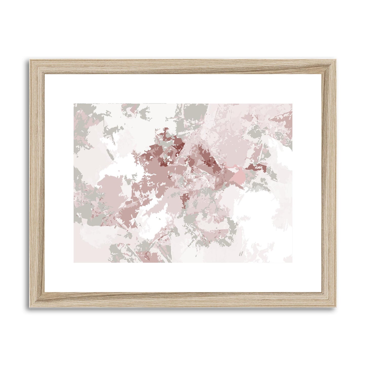 Framed Graphic Art Print, fph-1193-7698, 14"x11", Natural Frame