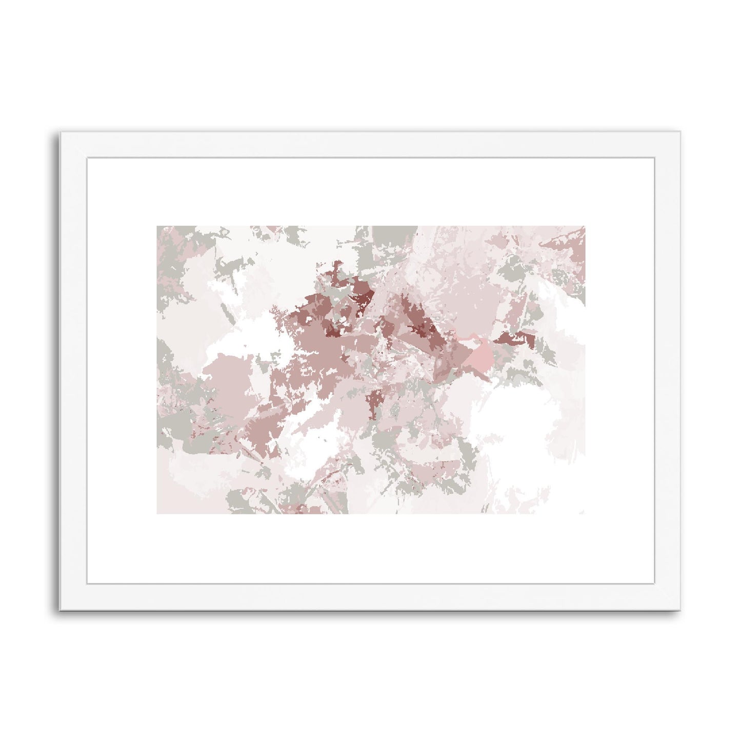 Framed Graphic Art Print, fph-1193-7698, 16"x12", White Frame