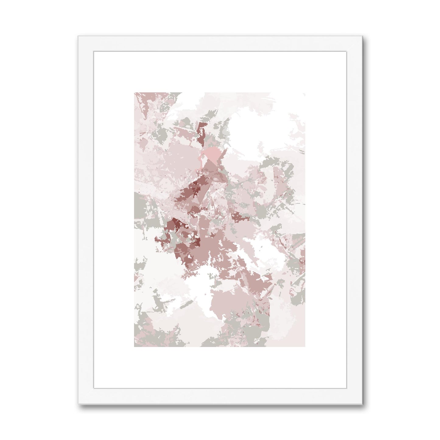Framed Graphic Art Print, fpv-1193-7698, 12"x16", White Frame