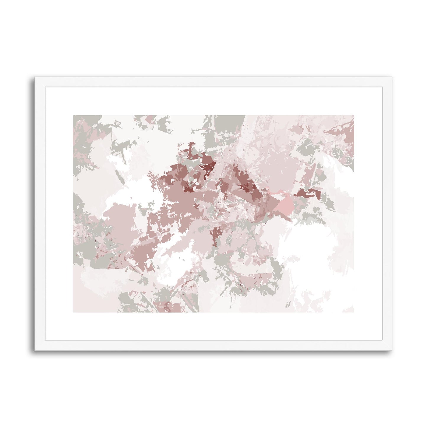 Framed Graphic Art Print, fph-1193-7698, 24"x18", White Frame