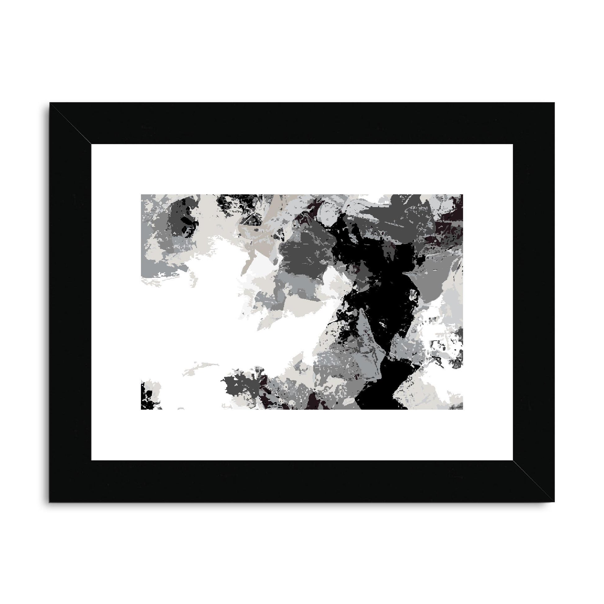 Framed Graphic Art Print, fph-1200-7692, 8"x6", Black Frame