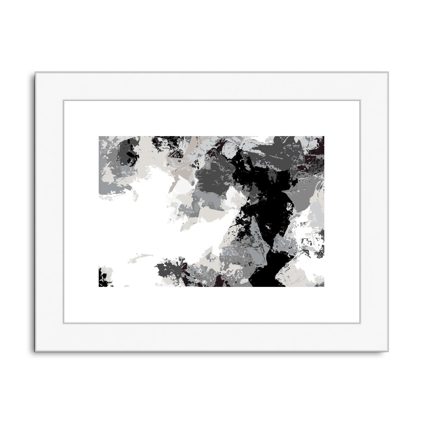 Framed Graphic Art Print, fph-1200-7692, 8"x6", White Frame