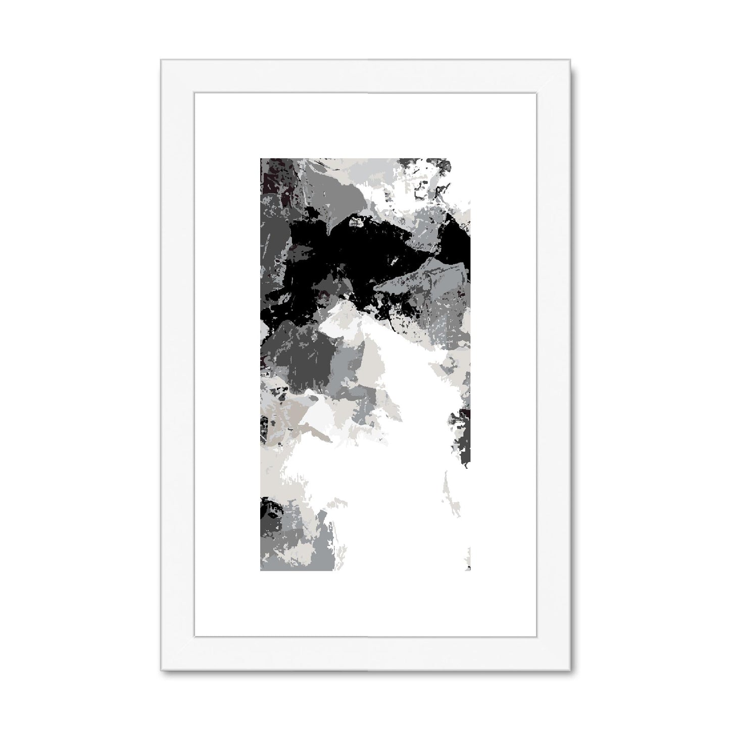 Framed Graphic Art Print, fpv-1200-7692, 8"x12", White Frame